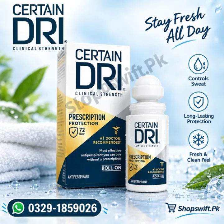 Certain Dri Antiperspirant in Pakistan