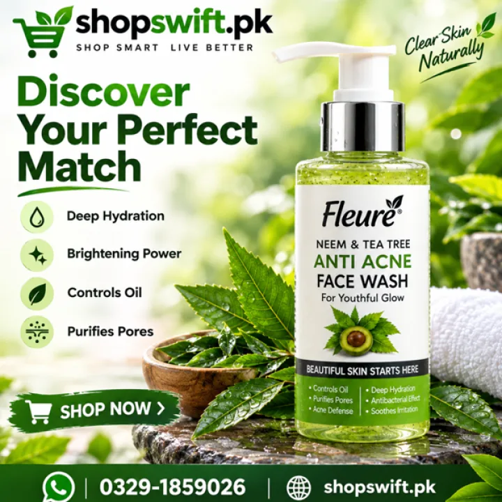 Fleuré Neem & Tea Tree Anti Acne Face Wash in Pakistan