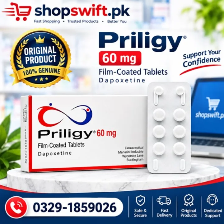 Priligy Dapoxetine 60mg Tablets in Pakistan