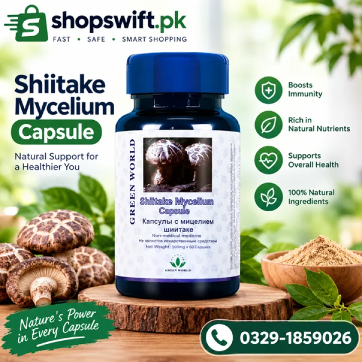 Shiitake Mycelium Plus Capsule in Pakistan