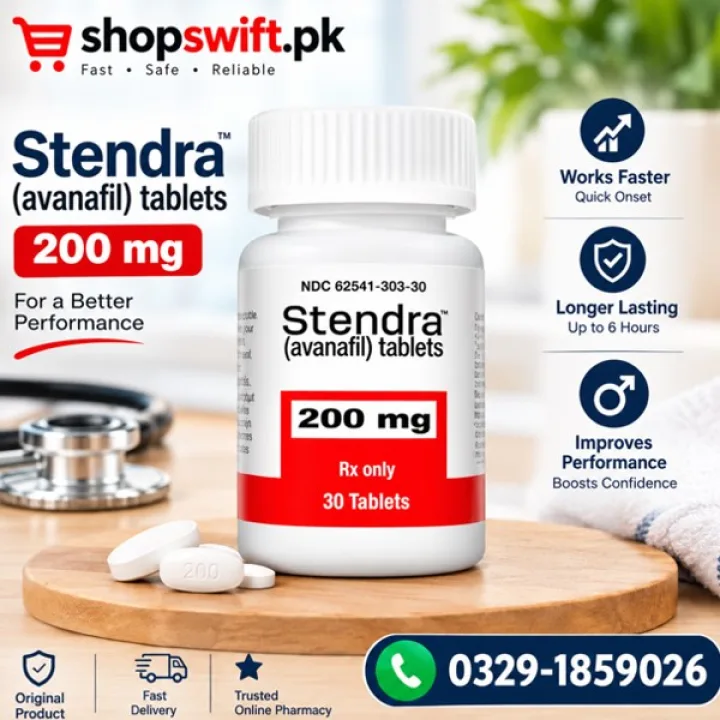 Stendra Avanafil Tablets 200 Mg in Pakistan
