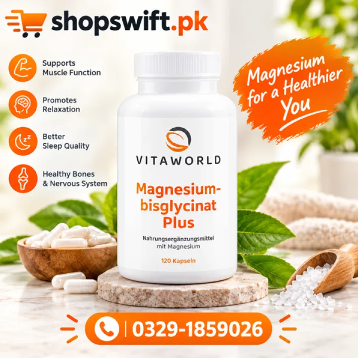 Vitaworld Magnesium-Bisglycinat Plus in Pakistan